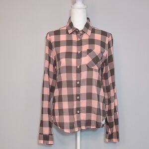 EUC Checkered Button-Down